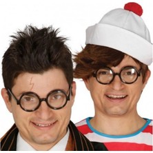 Narnuga Siyah Çerçeveli Numarasız Camlı Öğrenci Şaka Gözlüğü 1 Adet