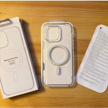 RainyFire Tech Apple iPhone 14 Pro Magsafe Animasyonlu Sararmaz Kutulu Mika Şeffaf Kılıf