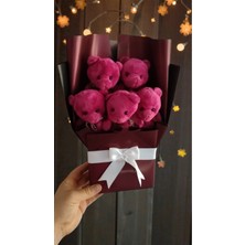 UltraMint Sevgililer ve Doğum Günü Için Sevimli Ayıcık Detaylı Özel Çiçek Buketi