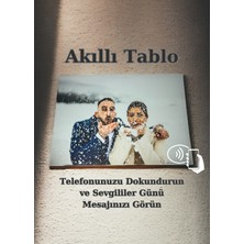 UltraMint Sevgililer Günü Temalı Renkli Kanvas Tablo, Dekoratif ve Şık Tasarım