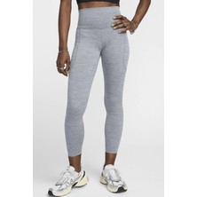 Nike One Dri Fit High Rise 7/8 Leggings With Pockets Kadın 3 Cepli Yüksek Belli Antrenman Taytı Gri