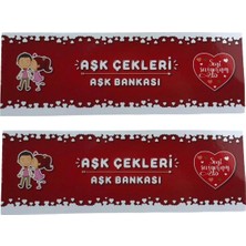 UltraMint Iki Adet Aşk Bankası Çek Defteri, Romantik ve Özel Hediye Seti