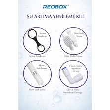 Reobox Tüm Açık ve Kapalı Kasa Su Arıtma Cihazları ile Uyumlu Yenileme Seti | Ro Sistem Yedek Parça Kiti