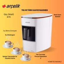Arçelik K3400 Telve Türk Kahvesi Makinesi Beyaz