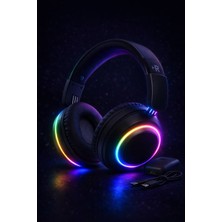 Aurorabeat Hr-3 Kablosuz Bluetooth Kulaklık – Rgb Işıklı, Güçlü Bass, 8 Saat Oynatma