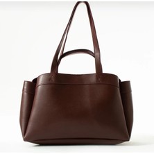 Legend Aksesuar Kadın Madrid Model Mıknatıs Kapamalı Yavrulu (Makyaj Çantalı) El ve Kadın Omuz Çantası