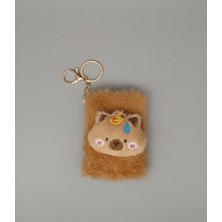 Yumuşak Peluş Kapibara Not Defteri ve Anahtarlık Aksesuarı