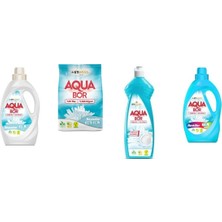 Eti Maden Aquabor Doğal Mineralli Sıvı Beyaz + 4 kg Beyaz + Elde Bulaşık + Sıvı Renkliler 4 Lü Set