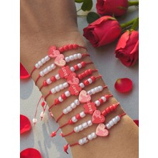 Amabel Jewelerys Sevgililer Günü 10'lu Şans Bilekliği (Karne-Doğum Günü-Bayram )