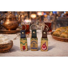 Seymen Bıçakçılık 3’lü Deri & Ahşap Anahtarlık Seti