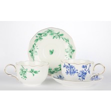 Es Dekor Leaf Elegance 2li Çay Fincan Seti 220CC Butik Mutfak