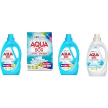 Boron Aquabor Doğal Mineralli Sıvı Renkliler + 4kg Renkliler + Sıvı Renkliler + Sıvı Beyaz  Set