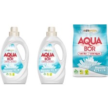 Eti Maden Aquabor Doğal Mineralli Sıvı Beyaz + Sıvı Beyaz  + 4kg Beyaz Set