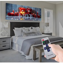 Emya Home LED Işıklı Uzaktan Kumandalı Mumlar Kanvas Tablo