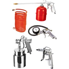 Normadia Voylet 5 Parça Havalı Alet Seti Boya Tabancası ve Sprey Hava Hortumu Komple