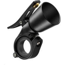 Heugers Brıvıga Siyah Sol Taraf Bakır Bisiklet Zili – 22.2–31.8mm Gidon Uyumlu, Plastik Parçalı, 61G