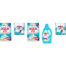 Eti Maden Aquabor Doğal Mineralli 4kg Renkliler + Tablet + 4kg Renkliler + Sıvı Renkliler + Tablet Set