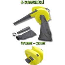 Normadia Fleibig 6 Kademeli Hava Üfleme Kompresörü, 500W, Bilgisayar Temizleme