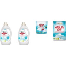 Aquabor Doğal Mineralli Sıvı Beyaz + Sıvı Beyaz  + Tablet + 4 kg Beyaz 4 Lü Set