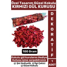 UltraMint Sevgililer Günü Dekoratif Kırmızı Gül Kurusu Hediye Kutusu