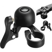 Heugers Brıvıga Siyah Sol Taraf Bisiklet Zili – Bakır Gövde, 32MM Kapak, 100DB