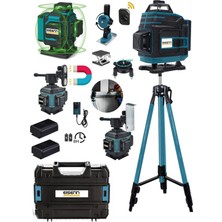 Normadia Otomatik 16 Köşe Yeşil Lazer Çizgi Hizalama Terazi Çantalı Tripod Hediye