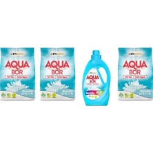 Aquabor Doğal Mineralli 4kg Beyaz + 4kg Beyaz + Sıvı Renkliler + 4kg Beyaz Set