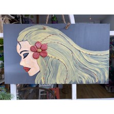 UltraMint El Yapımı Yılbaşı Taş Boyama Tablo, Kadın Için Sevgililer Günü Hediyesi