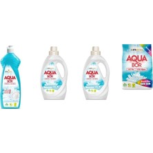 Eti Maden Aquabor Doğal Mineralli Elde Bulaşık + Sıvı Beyaz  + Sıvı Beyaz + 4 kg Renkliler 4 Lü Set