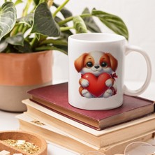 UltraMint Sevgililer Günü Temalı Seramik Kupa Bardak, Şık ve Sıcak Hediye