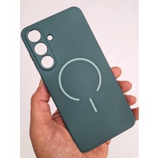 Pirok Store Samsung Galaxy S25 Fe Magsafe Uyumlu Kablosuz Şarj Destekli Yumuşak Soft Mükemmel Manyetik Esnek Lansman Silikon Kılıf