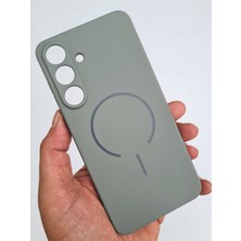 Pirok Store Samsung Galaxy S25 Fe Magsafe Uyumlu Kablosuz Şarj Destekli Yumuşak Soft Mükemmel Manyetik Esnek Lansman Silikon Kılıf