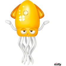 Giffy Oyuncak Sesli Işıklı Sensörlü Akıllı Emekleme Oyuncağı – Bebekler Için Hareket Teşvik Edici Eğitici Kali Dans Eden Şarjlı, Ledli , Işıklı ve Müzikli Dansçı Ahtapot Kali