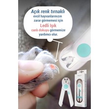 Lilya Petshop LED Işıklı Kedi & Köpek Tırnak Makası – Törpülü Güvenli Kesim Seti