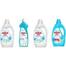 Aquabor Doğal Mineralli Sıvı Beyaz + Bulaşık + Sıvı Beyaz + Sıvı Renkliler Set