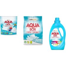 Aquabor Doğal Mineralli Tablet + 4 kg Beyaz + Sıvı Renkliler 3 Lü Set