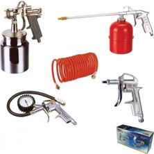 Normadia Max-Extra 5 Parça Kompresör Seti Hava Tabancası ve Hortumlu