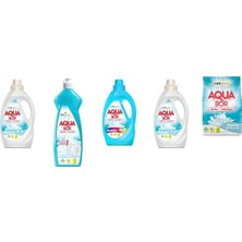 Aquabor Doğal Mineralli Sıvı Beyaz + Elde Bulaşık + Sıvı Renkliler + Sıvı Beyaz  + 4 kg Beyaz 5 Li Set