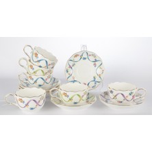 Es Dekor Romantic Charm 6lı Kahve Fincan Seti 90CC Butik Mutfak