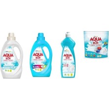 Eti Maden Aquabor Doğal Mineralli Sıvı Beyaz  + Sıvı Renkliler + Bulaşık + Tablet Set