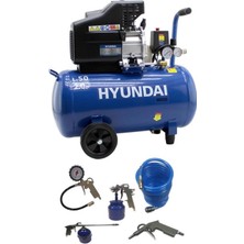 Normadia Yüksek Performanslı Hava Kompresörü 2 Hp 50 Lt + 5 Parça Aksesuar Seti