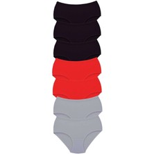 Beruflic 7 Adet Tutku Kadın Yüksek Bel Bato Kalın Lastik Külot S12