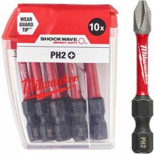 Normadia 10 Adet Ph2 50MM Uç Matkap ve Tornavida Ucu Seti