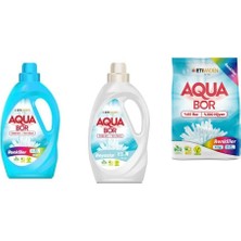 Boron Aquabor Doğal Mineralli Sıvı Renkliler + Sıvı Beyaz  + 4 kg Renkliler 3 Lü Set
