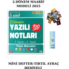 5. Sınıf Yazılı Notları 2. Dönem, Mini Defter ve Tırtil Ayraç Hediye