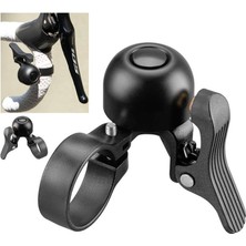 Heugers Brıvıga Siyah Sol Taraf Drop Bar Bisiklet Zili – Bakır Alaşımlı, 100DB, 27–30MM Yol Bisikleti Uyumlu