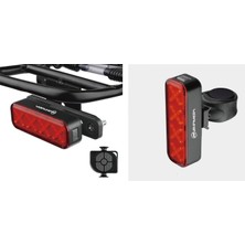 Heugers Brıvıga LW-R300 300 Lümen Şarjlı Akıllı Arka Lamba – Fren Sensörlü, Uzaktan Kumandalı, Alarm & E-Zil