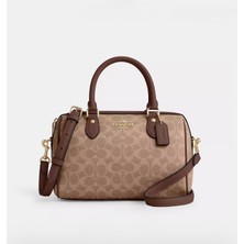 Coach Rowan Satchel Bag In Signature Canvas Kadın Çanta