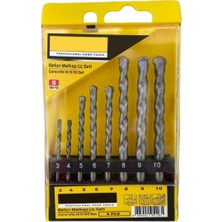 Normadia 8 Parça Beton Delme Matkap Uç Seti 3-10 Numara, Güçlü ve Dayanıklı Set