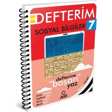 7. Sınıf Sosyal Bilgiler Defteri, Öğrenci Günlüğü, Eğitim Materyali